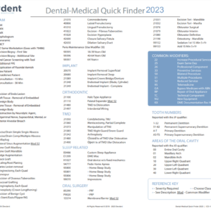 Dental-Medical Quick Finder 2023